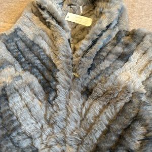 Love Token Faux Fur Zipper Vest
